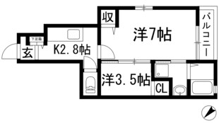 グラース宝塚の物件間取画像